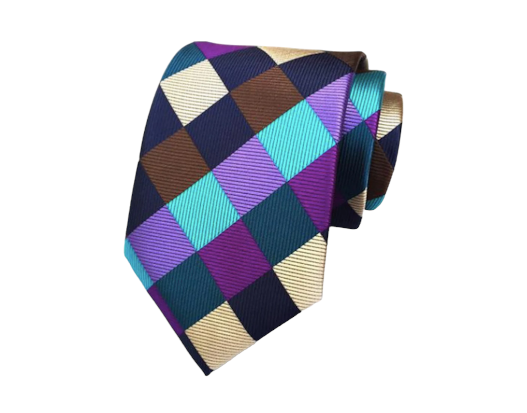 Vibrant Diamond Symphony Silk Tie