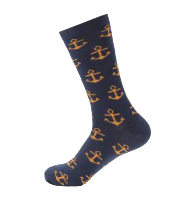Zegami Men - Premium Fun, Classy and Comfy socks "Anchor"