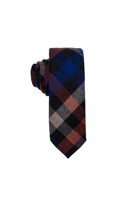 Autumn Plaid Wool Tie