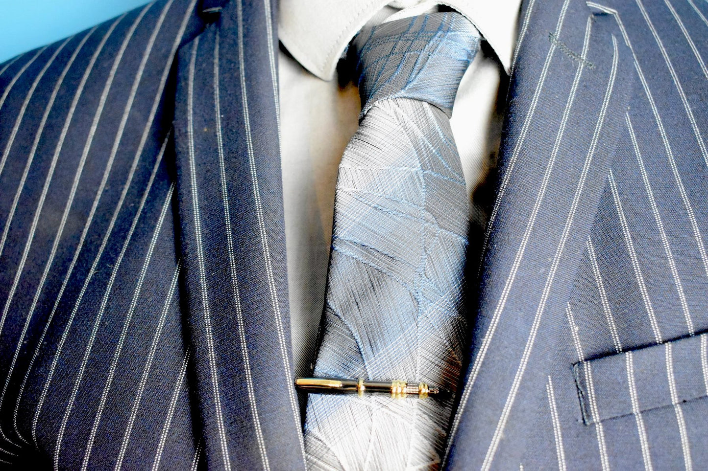 Skyline Grid Silk Tie