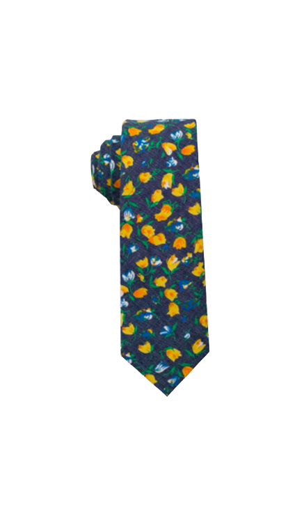 Floral Delight Cotton Tie