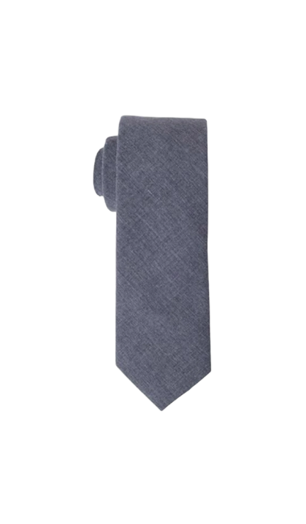 Light Grey Cotton Tie