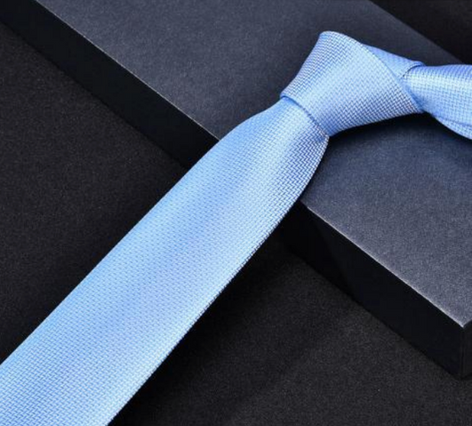 Skyline Blue Silk Tie