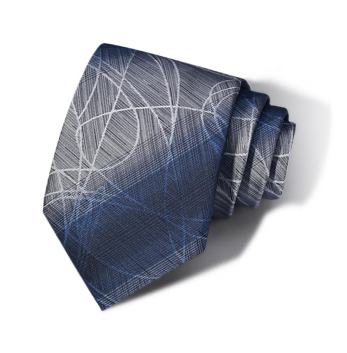 Zegami Men Tie "Blue Gray Artsy"