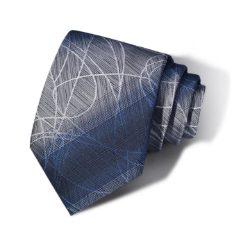 Skyline Grid Silk Tie