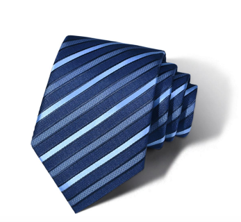 Zegami Men Tie "Navy Blue Stripes"