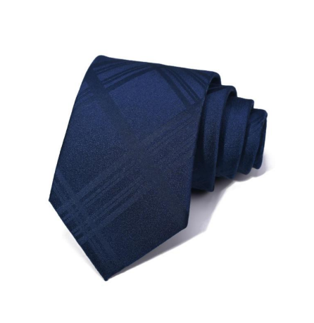 Zegami Men Tie "Navy Blue Diamond Design II"