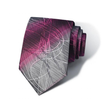 Charcoal Blush Silk Tie