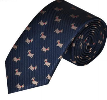 Zegami Men Tie "Dog"