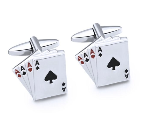 Aces: Four of a Kind Cufflinks