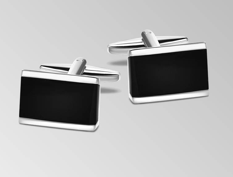 Onyx Edge Cufflinks