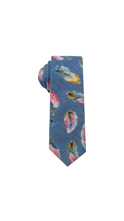 Ruffled Feathers Cotton Tie