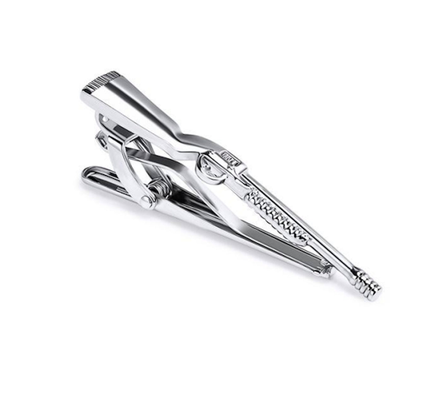 Double Barrel Shotgun Tie Clip