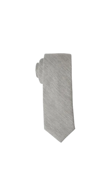 Steel Grey Cotton Tie
